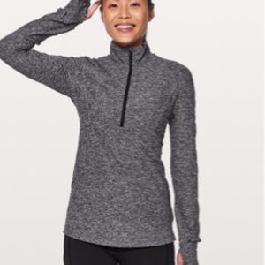 Old Navy Active Semi- Fitted gym Long Sleeve top with zip detail in gray Sz L